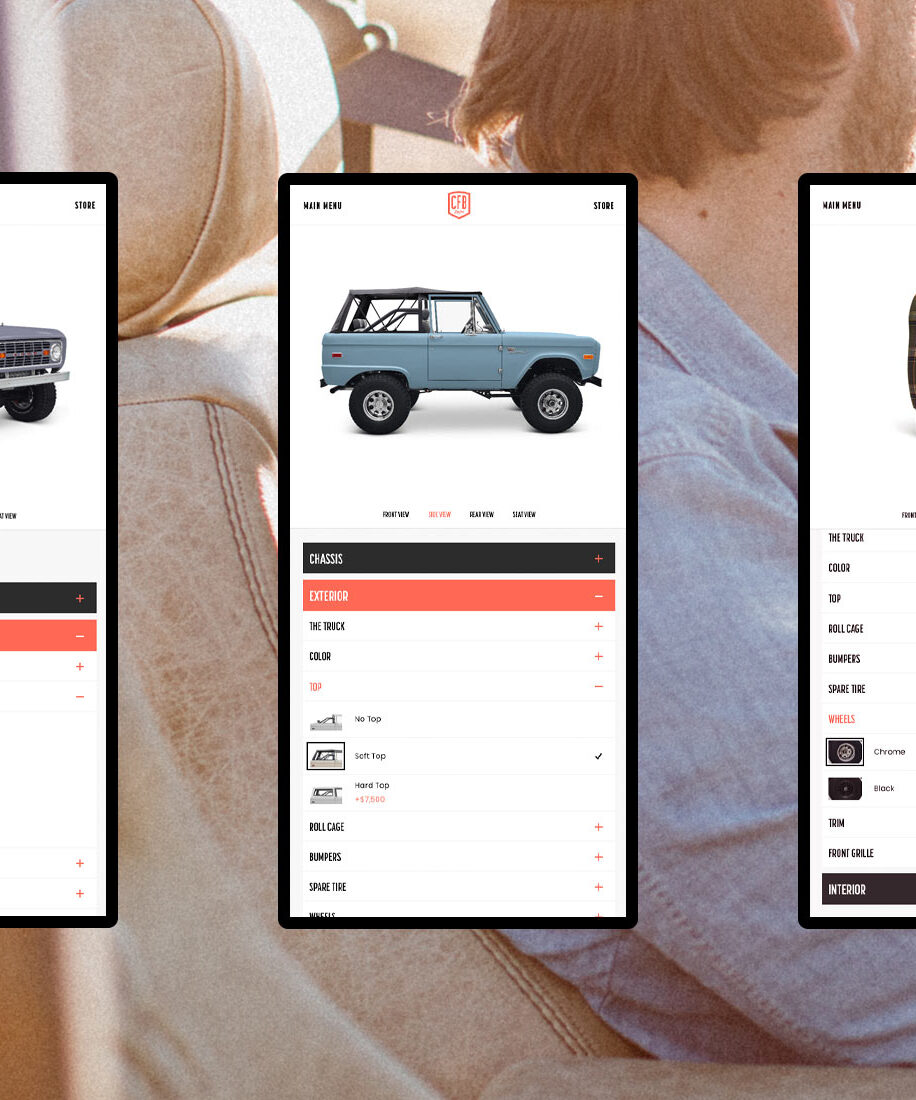 Bronco Builder User Interface Design by London WordPress agency Fhoke