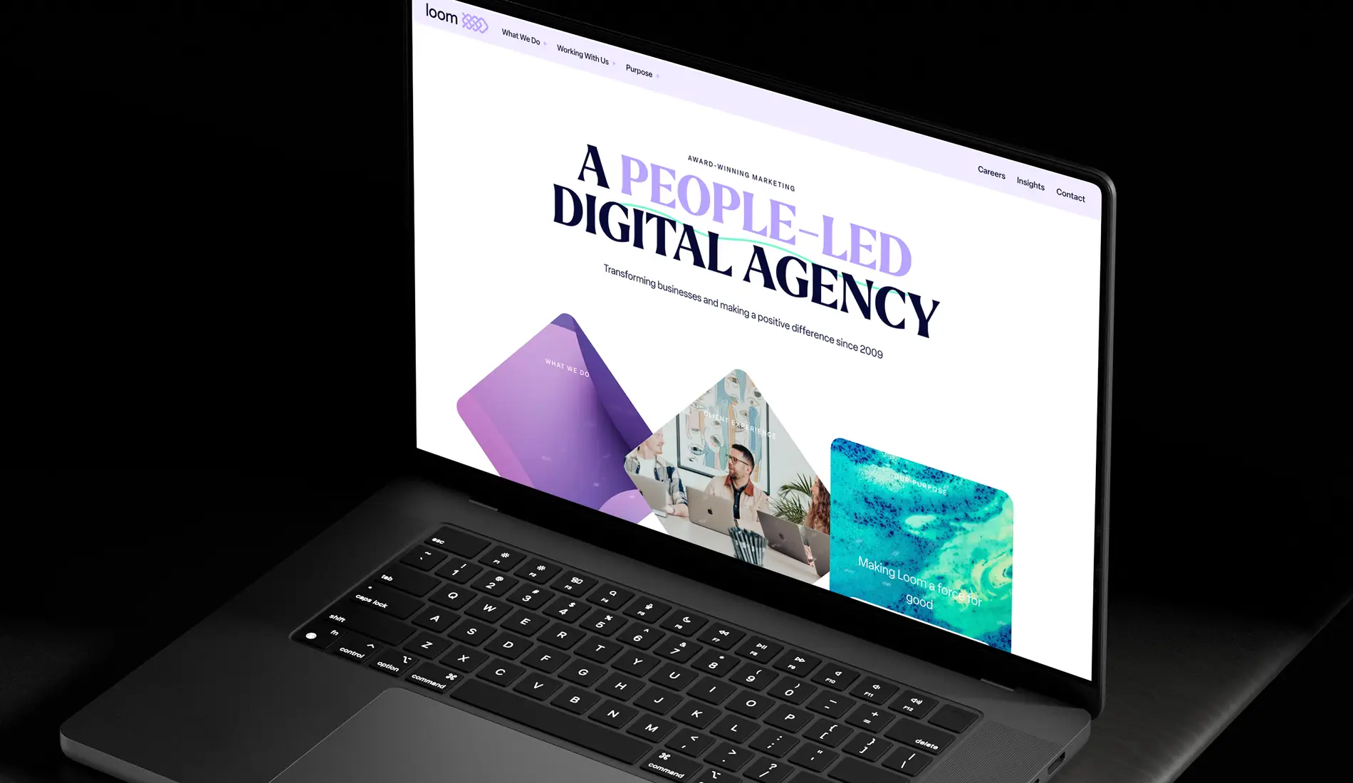 Loom Digital Homepage Website Design